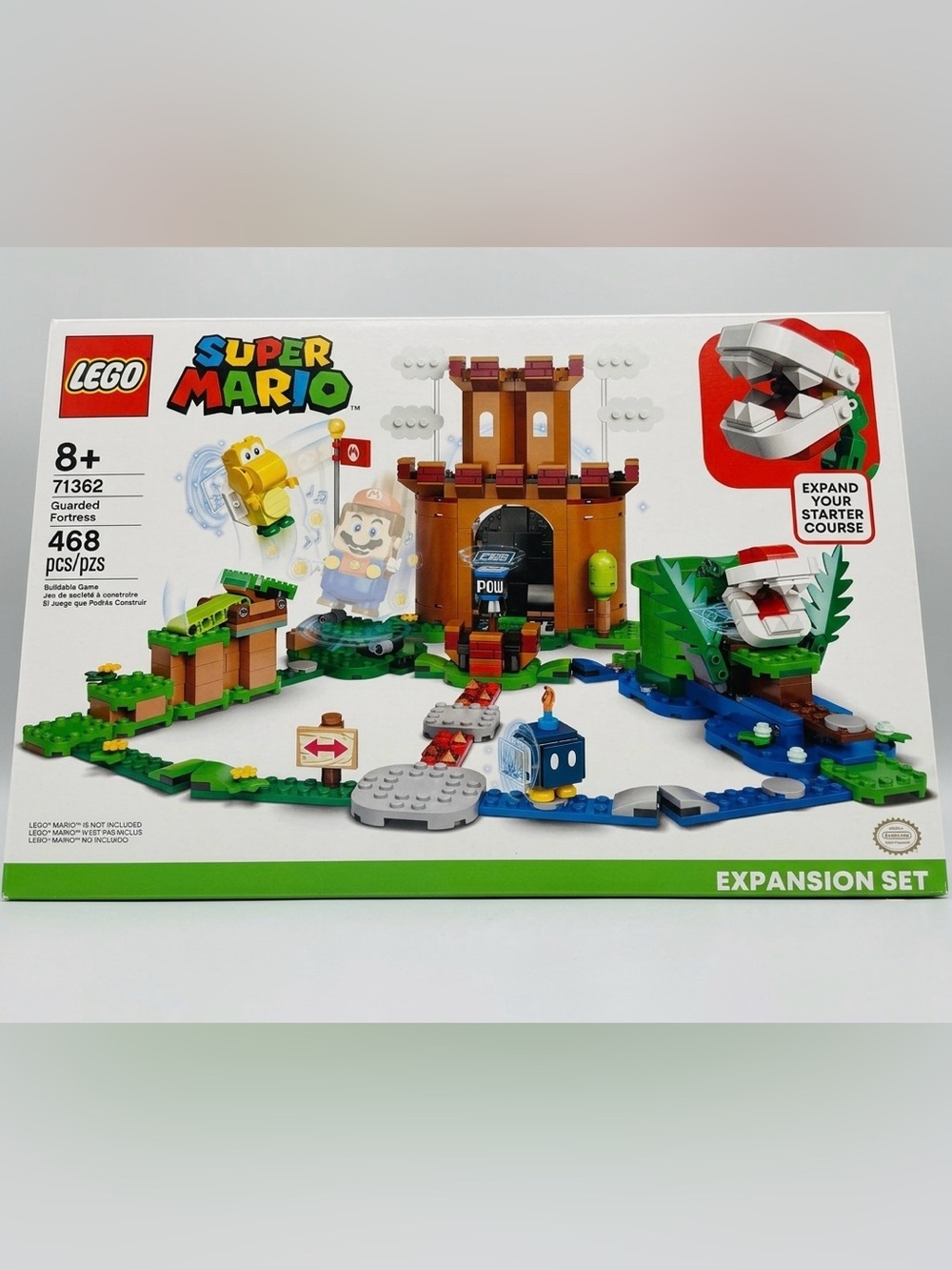Lego Super Mario Brown, Green & Blue Guarded Fortress Expansion Set